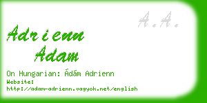 adrienn adam business card