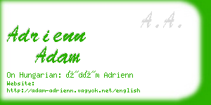 adrienn adam business card